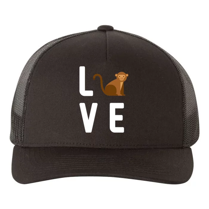 Love Monkeys Yupoong Adult 5-Panel Trucker Hat