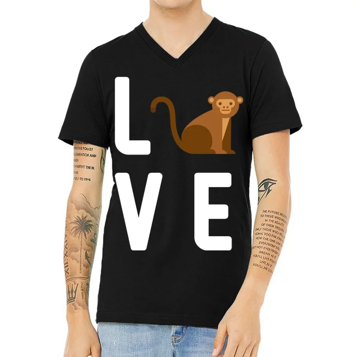 Love Monkeys V-Neck T-Shirt