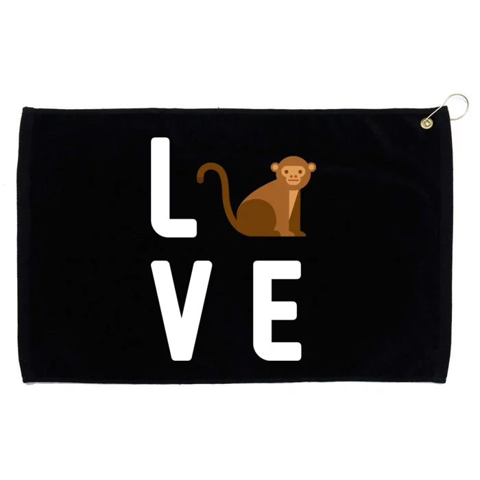 Love Monkeys Grommeted Golf Towel