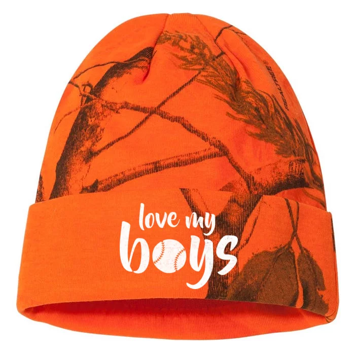 Love My Boys Baseball Mom Kati - 12in Camo Beanie