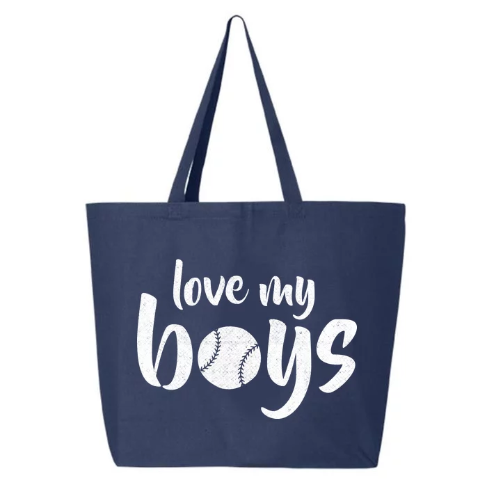 Love My Boys Baseball Mom 25L Jumbo Tote