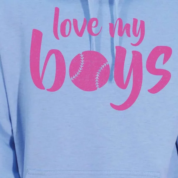 Love My Boys Baseball Mom Unisex Surf Hoodie