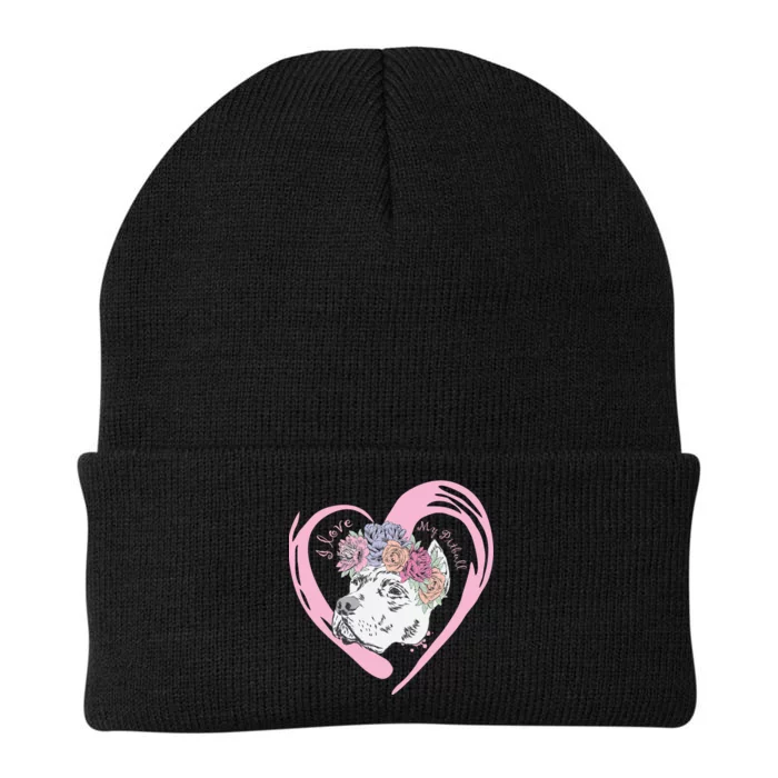 Love My Pitbull Knit Cap Winter Beanie