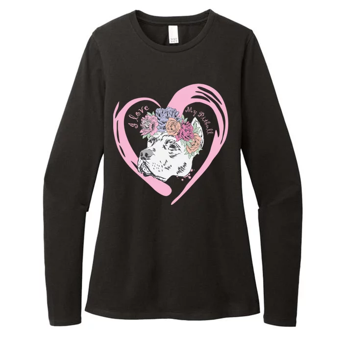 Love My Pitbull Womens CVC Long Sleeve Shirt