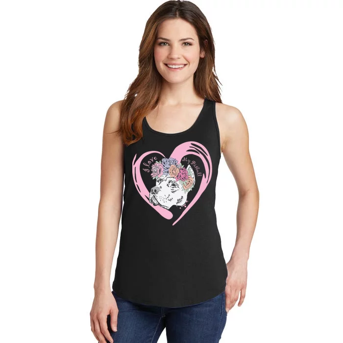 Love My Pitbull Ladies Essential Tank