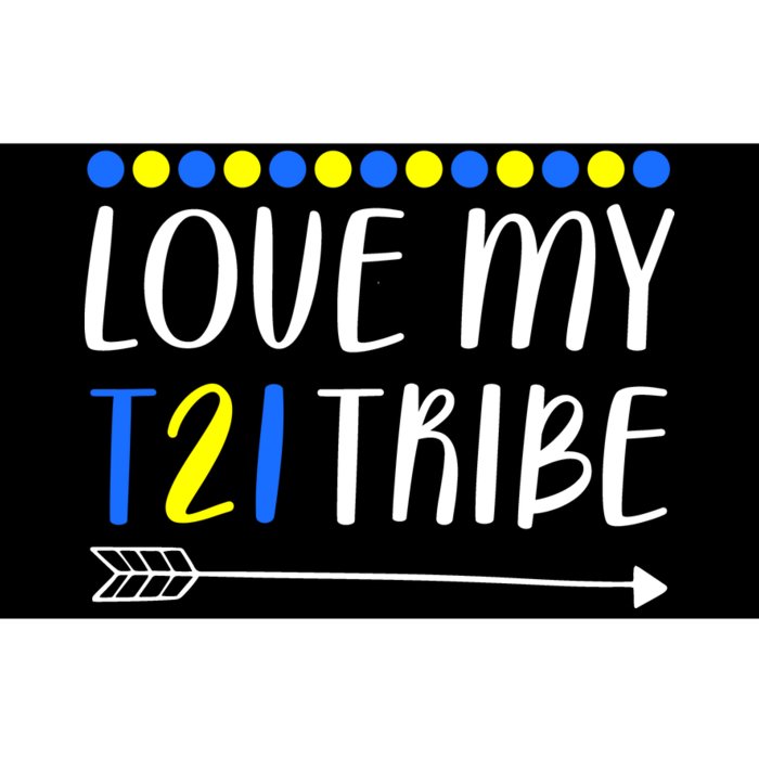 Love My T21 Tribe Down Syndrome Arrow Bumper Sticker