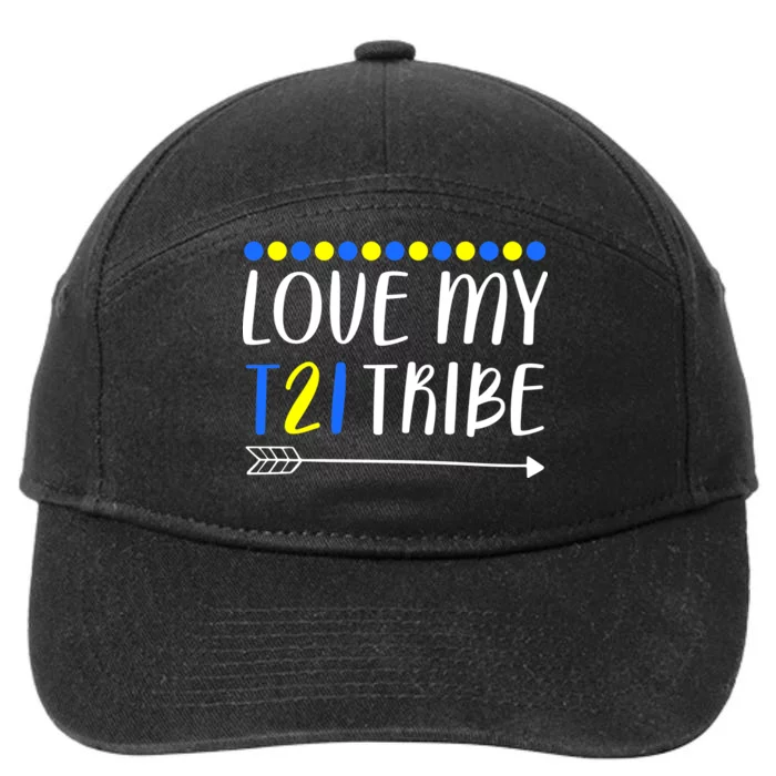 Love My T21 Tribe Down Syndrome Arrow 7-Panel Snapback Hat