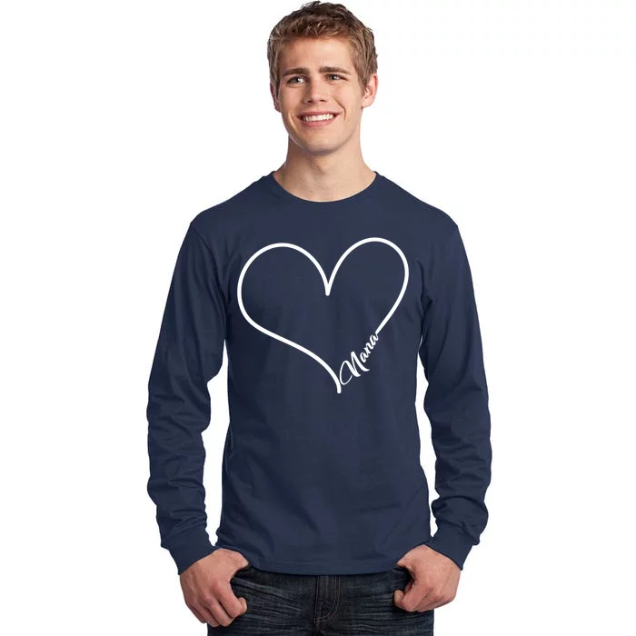 Love Nana Heart Tall Long Sleeve T-Shirt