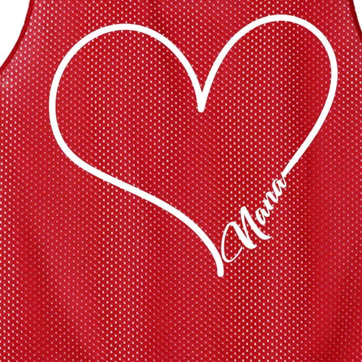 Love Nana Heart Mesh Reversible Basketball Jersey Tank