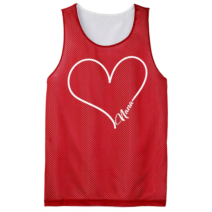 Love Nana Heart Mesh Reversible Basketball Jersey Tank