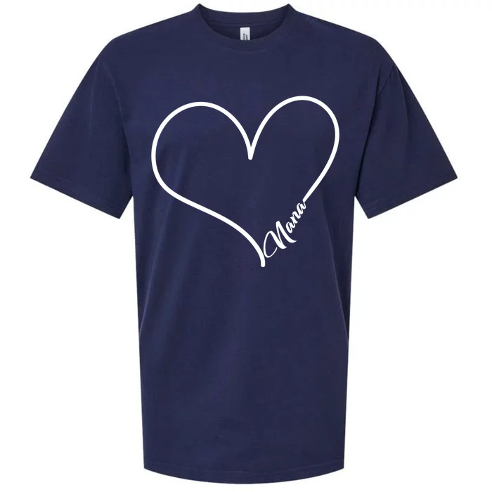 Love Nana Heart Sueded Cloud Jersey T-Shirt