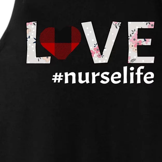 Love Nurse life Ladies Tri-Blend Wicking Tank