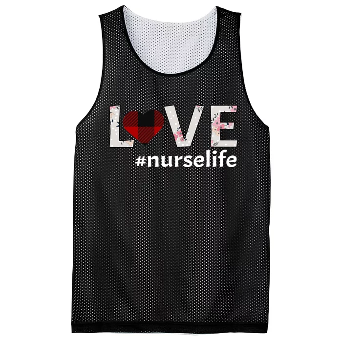 Love Nurse life Mesh Reversible Basketball Jersey Tank