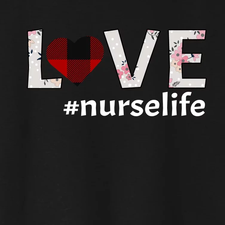 Love Nurse life Women's Crop Top Tee