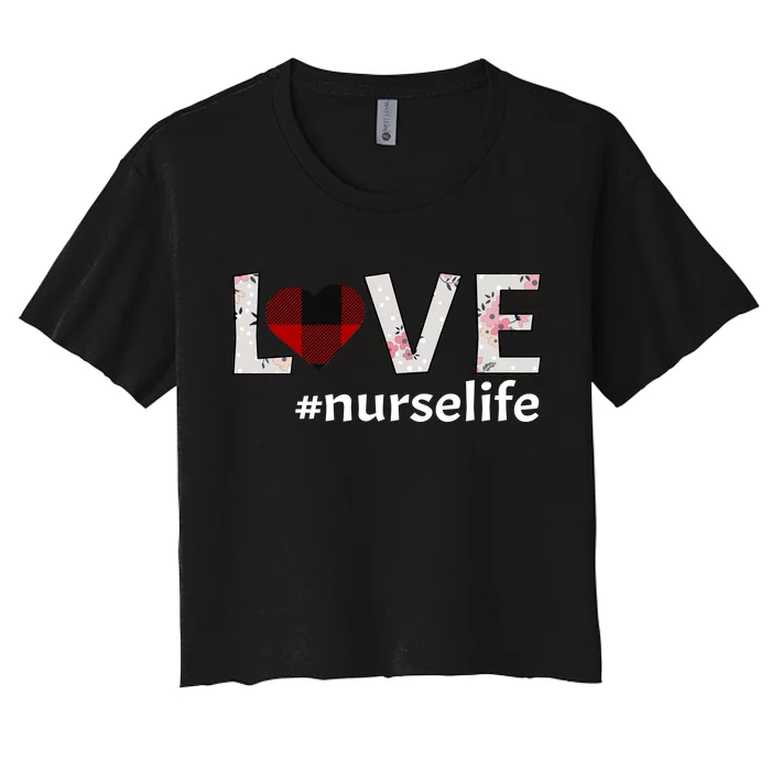 Love Nurse life Women's Crop Top Tee