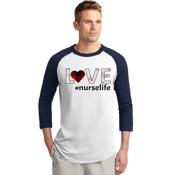 Love Nurse life Baseball Sleeve Shirt