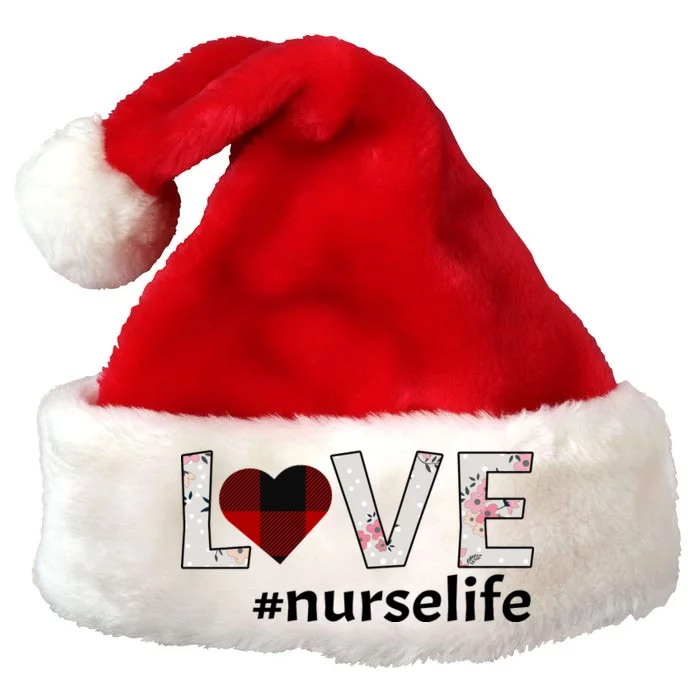 Love Nurse life Premium Christmas Santa Hat