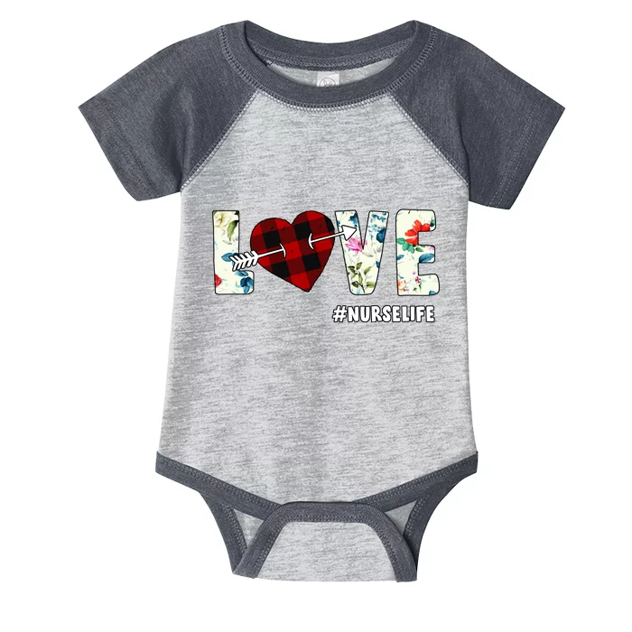 Love NurseLife Arrow Heart Infant Baby Jersey Bodysuit