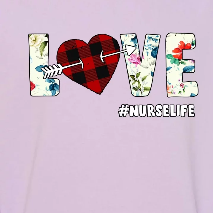 Love NurseLife Arrow Heart Garment-Dyed Sweatshirt