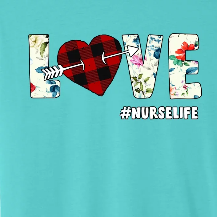 Love NurseLife Arrow Heart ChromaSoft Performance T-Shirt