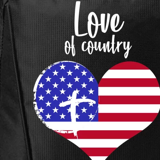 Love Of Country And Faith In God City Backpack