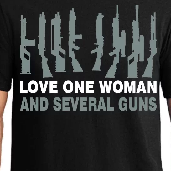 Love One Woman And Several Guns Pajama Set