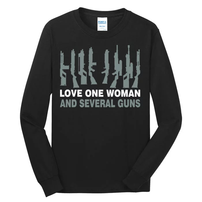 Love One Woman And Several Guns Tall Long Sleeve T-Shirt