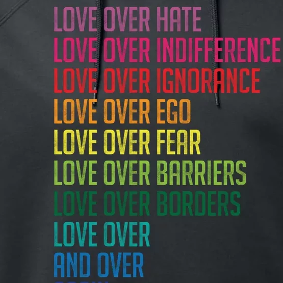 Love Over Everything Performance Fleece Hoodie