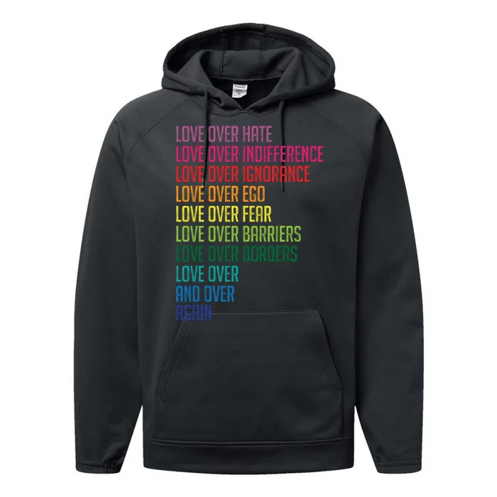 Love Over Everything Performance Fleece Hoodie