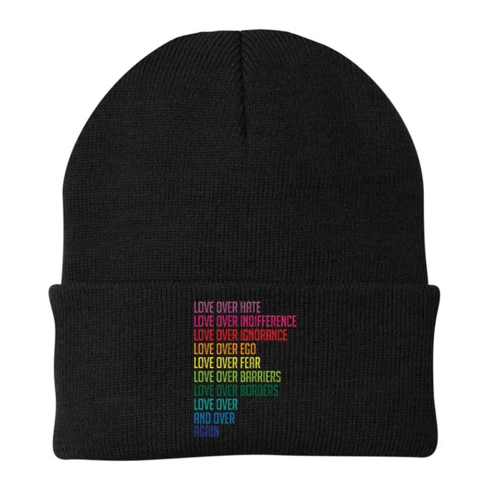 Love Over Everything Knit Cap Winter Beanie