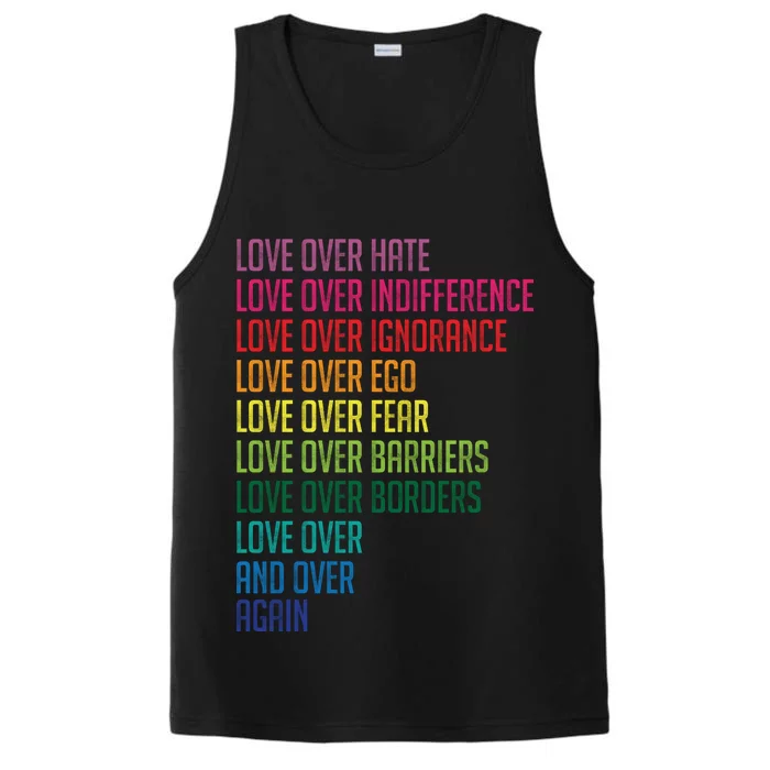 Love Over Everything Performance Tank