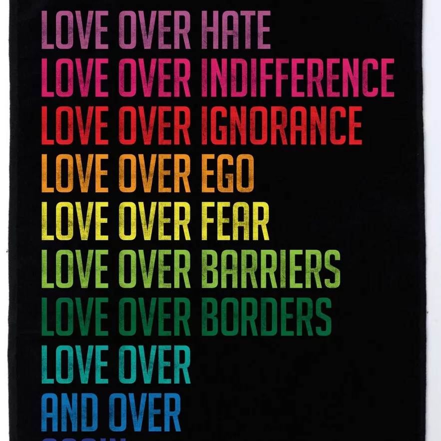 Love Over Everything Platinum Collection Golf Towel