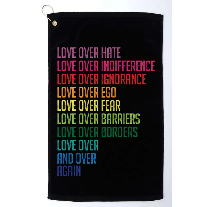 Love Over Everything Platinum Collection Golf Towel