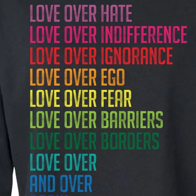 Love Over Everything Cropped Pullover Crew