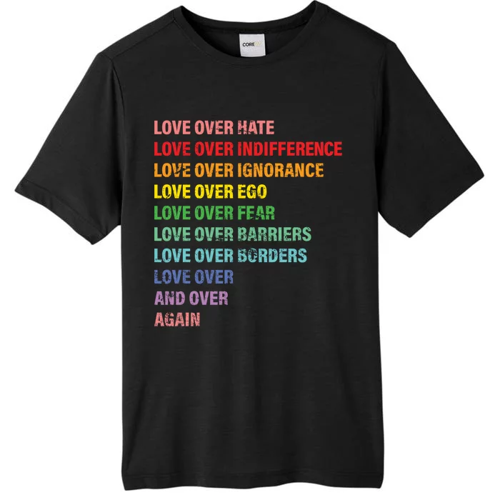 Love Over Hate Love Over Indifference ChromaSoft Performance T-Shirt