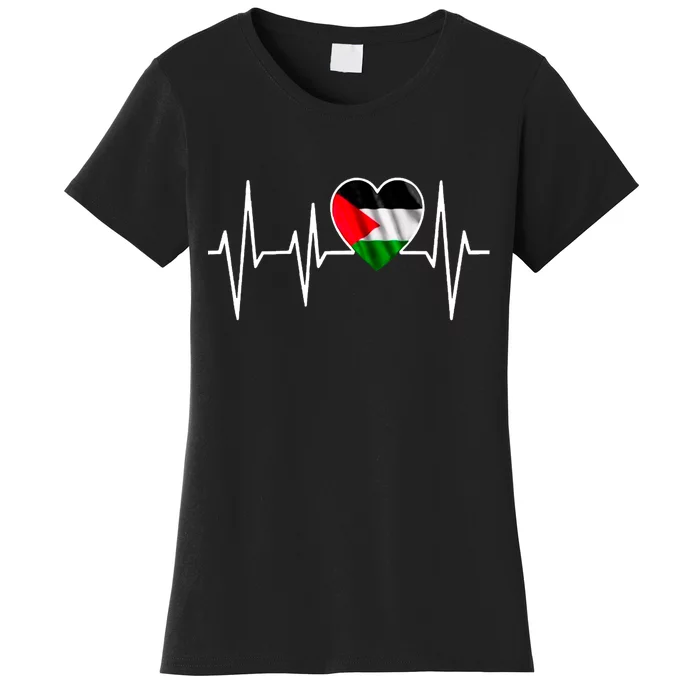 Love Pakistan Flag Heartbeat Pulse Women's T-Shirt