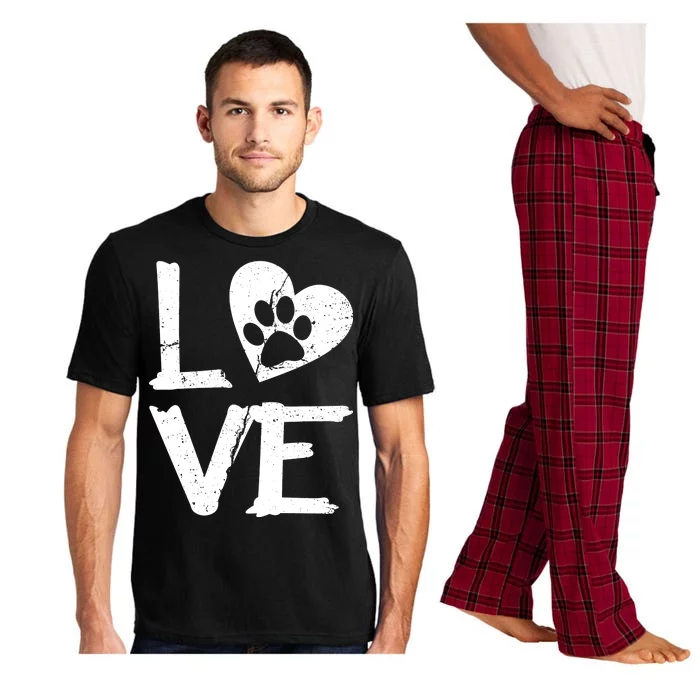 Love Paw In Heart Pajama Set