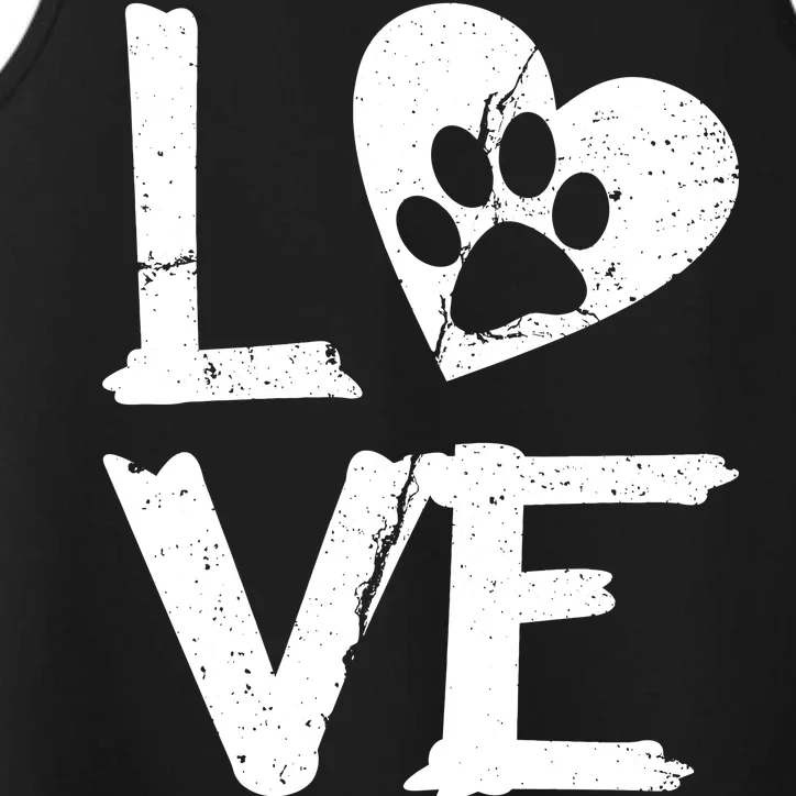 Love Paw In Heart Performance Tank