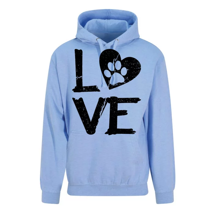 Love Paw In Heart Unisex Surf Hoodie