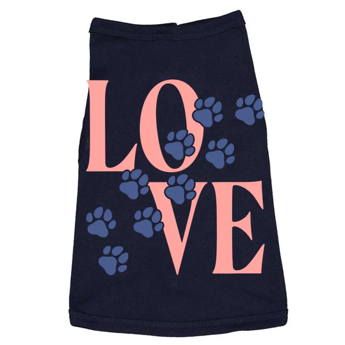 Love Paw Print Doggie Tank