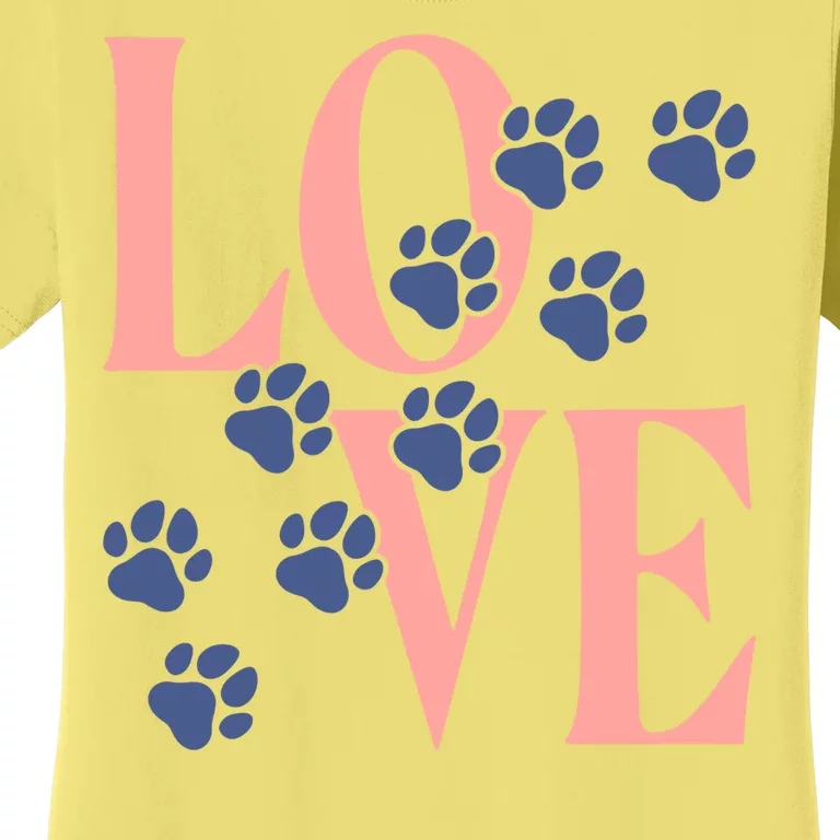 Love Paw Print Women's T-Shirt