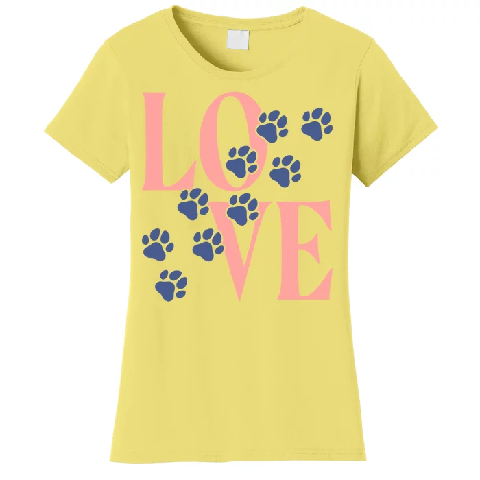 Love Paw Print Women's T-Shirt