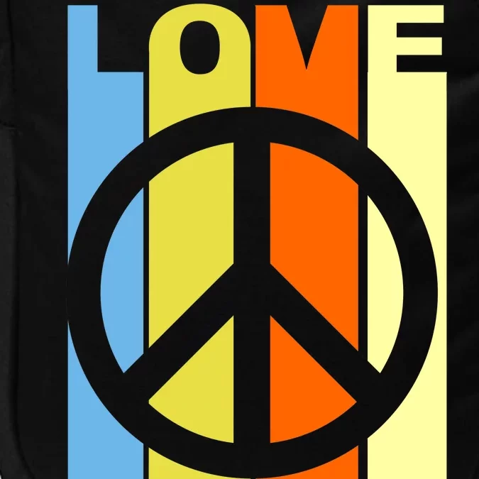 Love Peace Hippie Retro Impact Tech Backpack