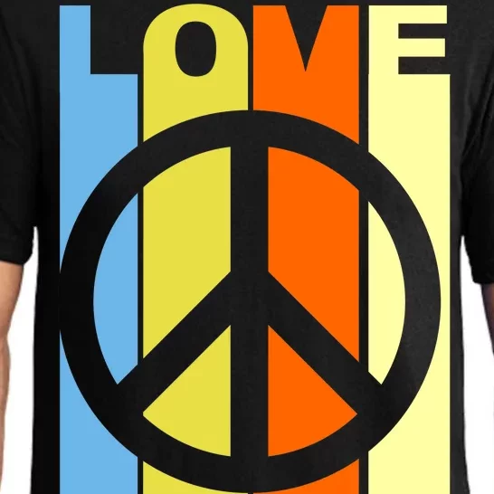 Love Peace Hippie Retro Pajama Set