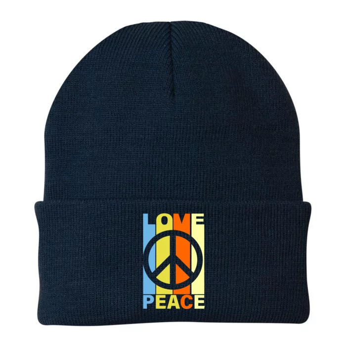 Love Peace Hippie Retro Knit Cap Winter Beanie