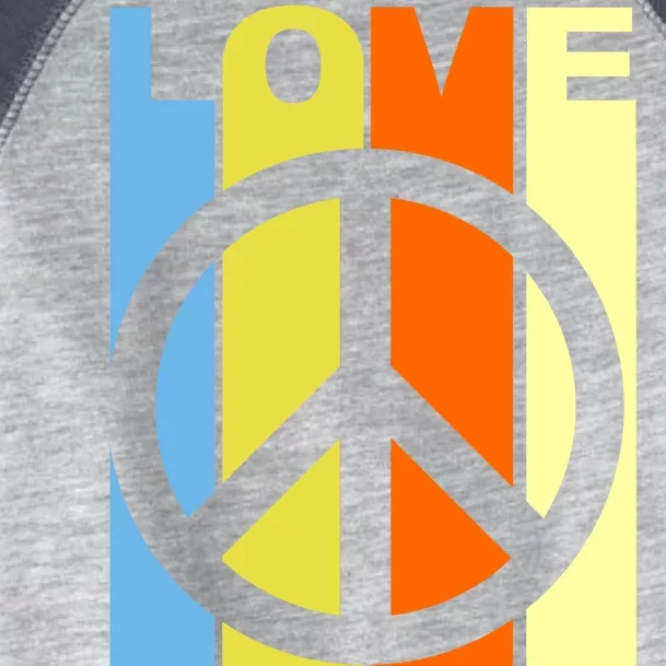 Love Peace Hippie Retro Toddler Fine Jersey T-Shirt