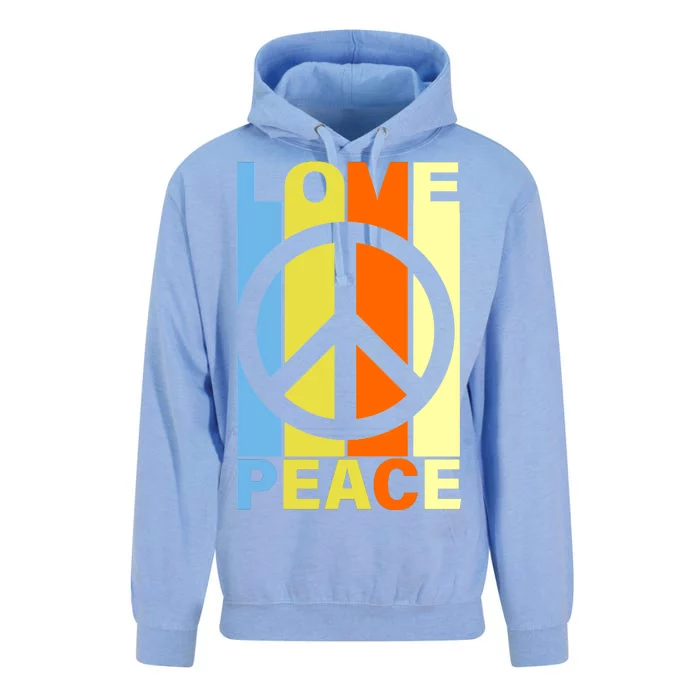 Love Peace Hippie Retro Unisex Surf Hoodie