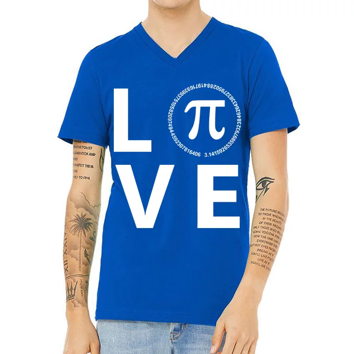 Love Pi Day 3.14 March 14th Math Geek V-Neck T-Shirt