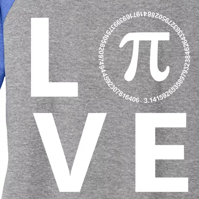 Love Pi Day 3.14 March 14th Math Geek Women's Tri-Blend 3/4-Sleeve Raglan Shirt