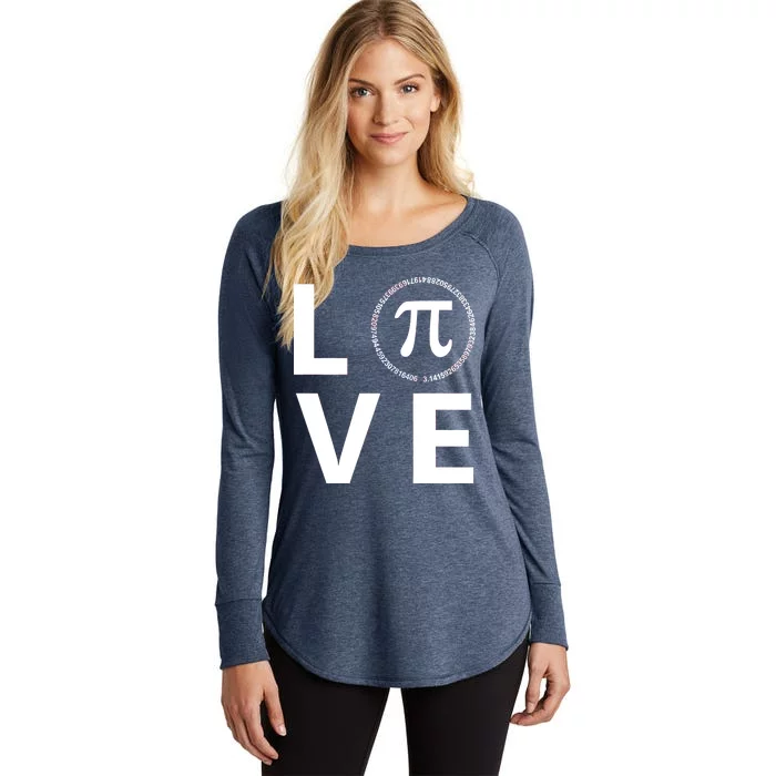 Love Pi Day 3.14 March 14th Math Geek Women's Perfect Tri Tunic Long Sleeve Shirt